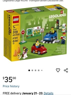 Retired Lego Legoland EXCLUSIVE Driving School -Mini Vehicles Playset Nib